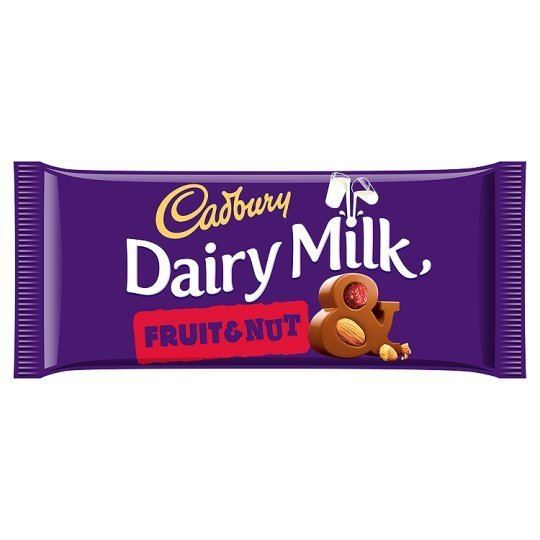 Cadbury Dairy Milk Fruit & Nut Cadbury Dairy Milk Fruit And Nut Chocolate Bar 200G Groceries