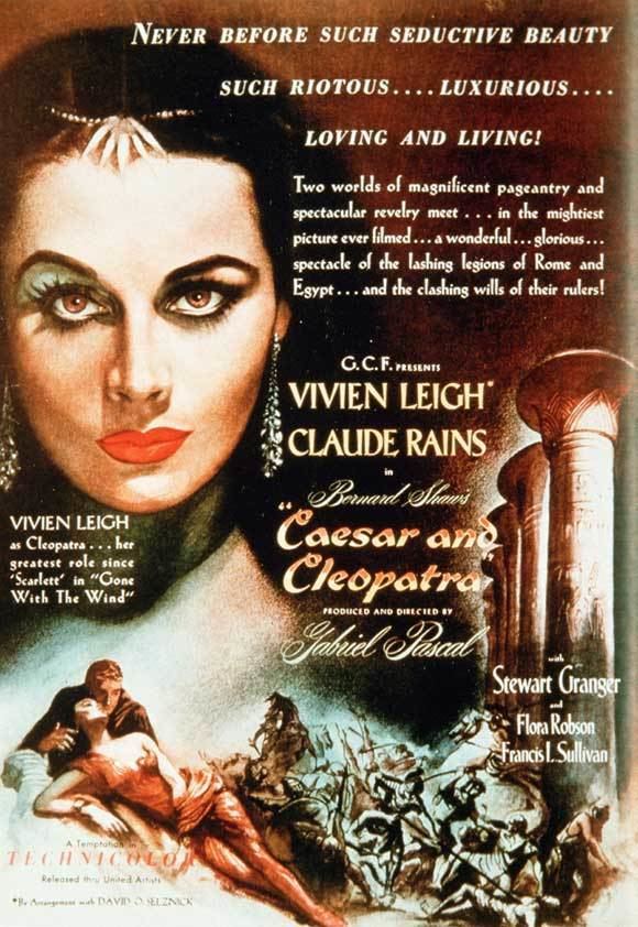 Caesar and Cleopatra (film) Vivien Leigh Caesar and Cleopatra Large Movie Reproduction Poster