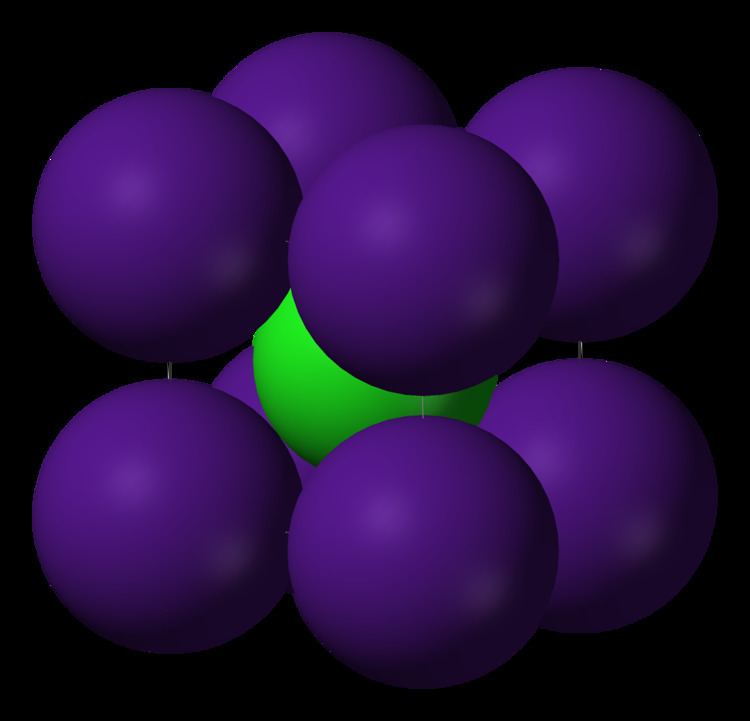 Caesium chloride FileCaesiumchlorideunitcell3Dionicpng Wikimedia Commons