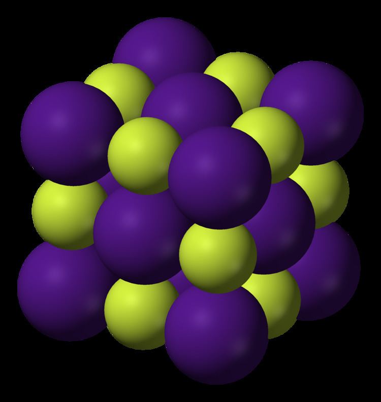 Caesium fluoride FileCaesiumfluorideunitcell3Dionicpng Wikimedia Commons