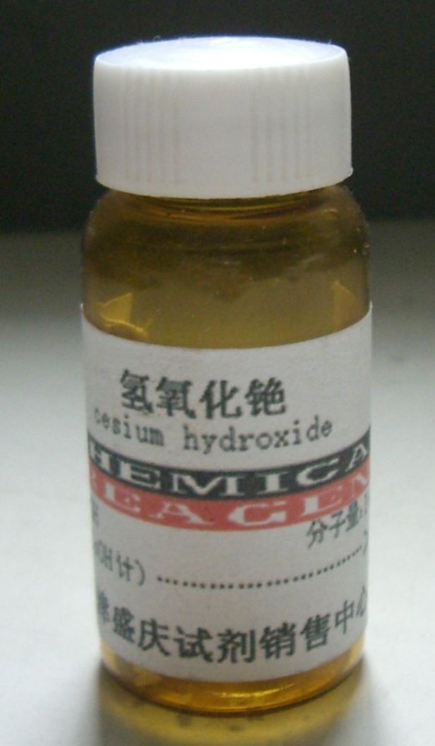 Caesium hydroxide FileCaesium hydroxideJPG Wikimedia Commons