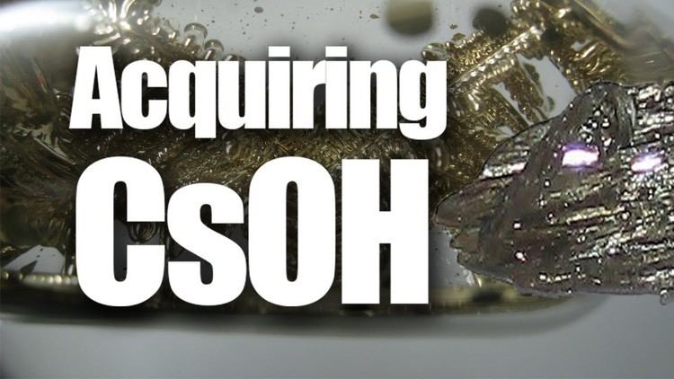 Caesium hydroxide Acquiring Cesium Hydroxide YouTube