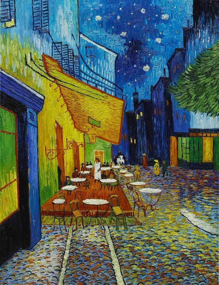 Café Terrace at Night Cafe Terrace at Night Vincent van Gogh Sky Image Lab