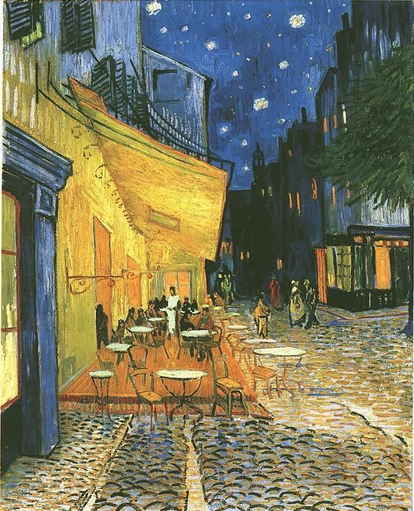 Café Terrace at Night Vincent van Gogh The Paintings Cafe Terrace on the Place du Forum