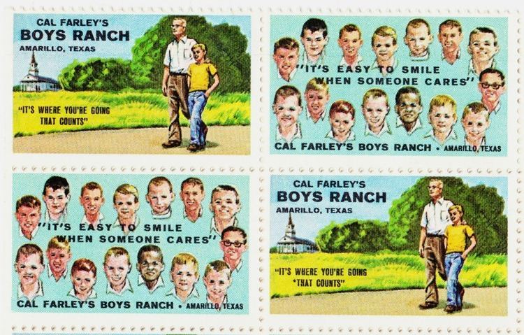 Cal Farley Papergreat Vintage charity labels for Cal Farleys Boys Ranch in Texas