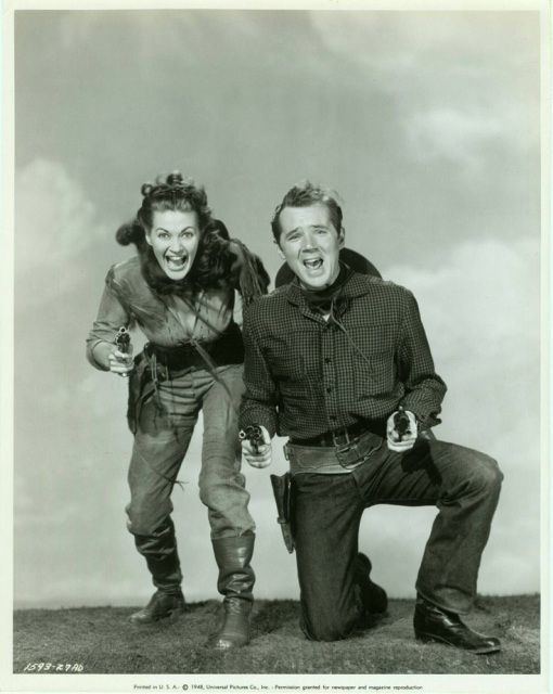 Calamity Jane and Sam Bass Yvonne De Carlo and Howard Duff Publicity still for Calamity Jane