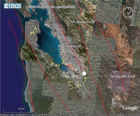 Calaveras Fault Earthquake blogging Clastic Detritus