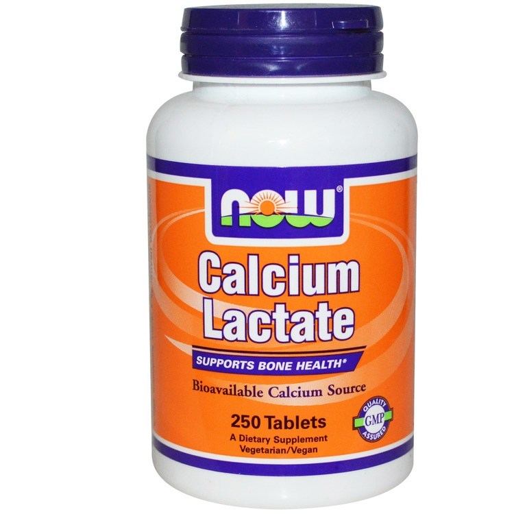 Calcium lactate Now Foods Calcium Lactate 250 Tablets iHerbcom