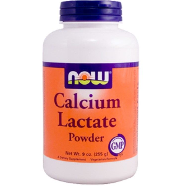 Calcium lactate Now Foods Calcium Lactate Powder 9 oz 255 g iHerbcom