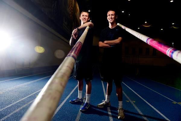 Cale Simmons Air Force twins Cale Rob Simmons identical as star pole vaulters