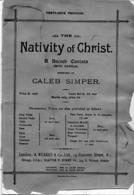 Caleb Simper Gordon Rumson investigates the sacred choral music of Caleb Simper