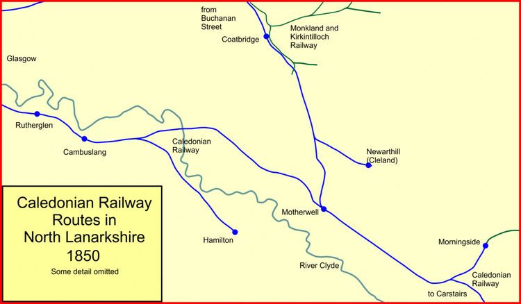 Caledonian Railway branches in North Lanarkshire