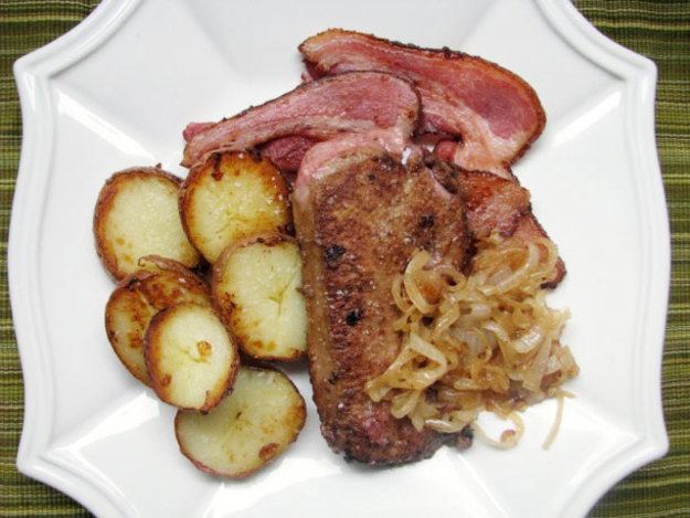 Calf's liver and bacon Calves Liver with Onions Bacon and Potatoes Recipe Serious Eats
