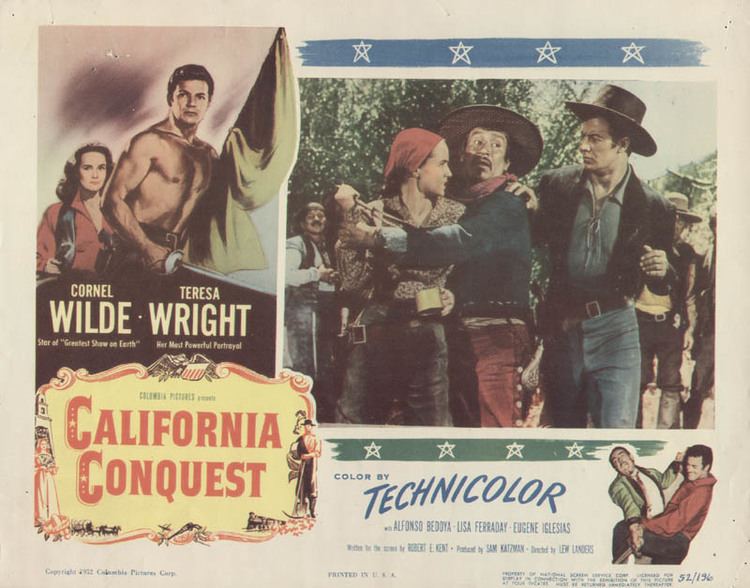 California Conquest California Conquest Movie Cast Lobby Card Unsigned usa 1952
