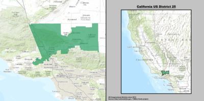 California's 25th congressional district httpsuploadwikimediaorgwikipediacommonsthu