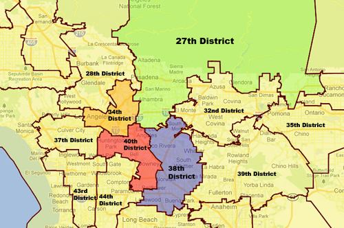 California's 34th congressional district Boundary Changes Transform Local Districts Eastern Group