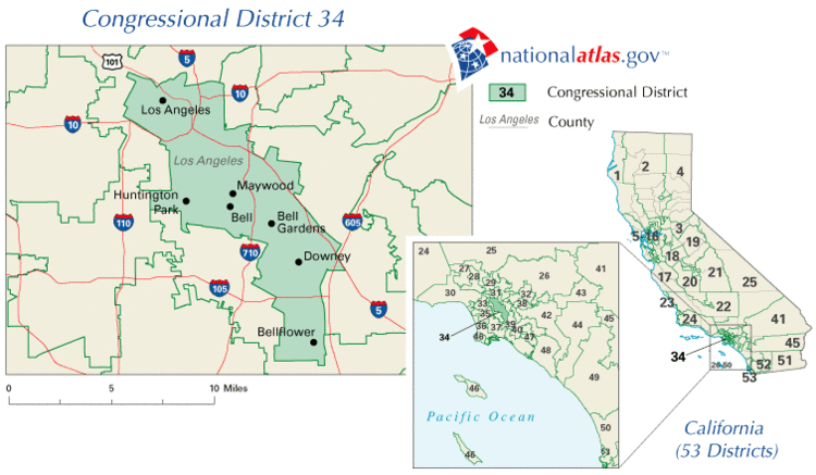 California's 34th congressional district California 34th Congressional District Rep Current 110th House