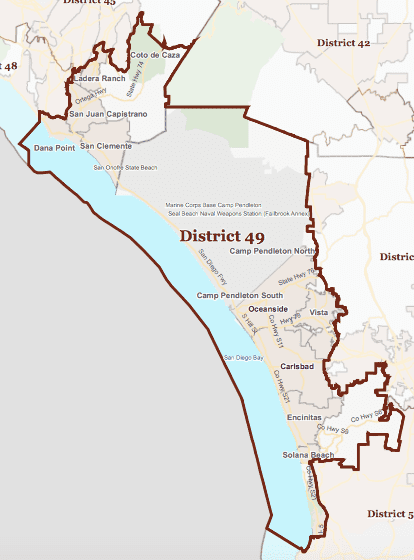 California's 49th congressional district California Primary DistrictbyDistrict 49th District Breitbart