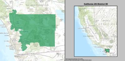 California's 50th congressional district httpsuploadwikimediaorgwikipediacommonsthu