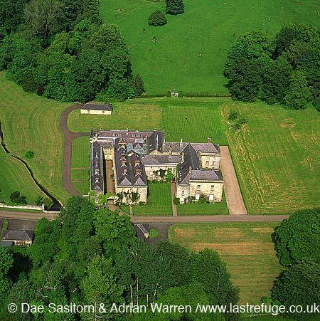 Callaly Castle Last Refuge aerial image search Callaly Castle Northumberland England