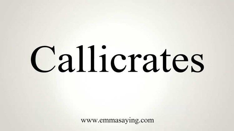 Callicrates How to Pronounce Callicrates YouTube