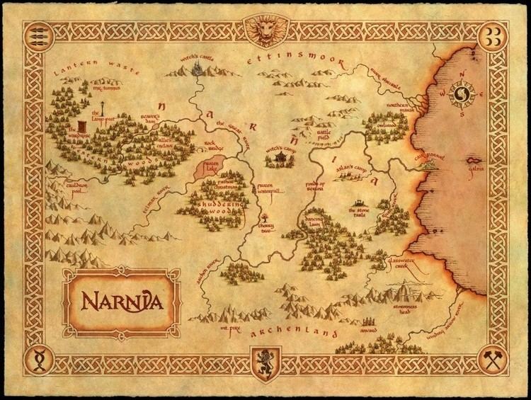 Calormen Map of narnia and other areas