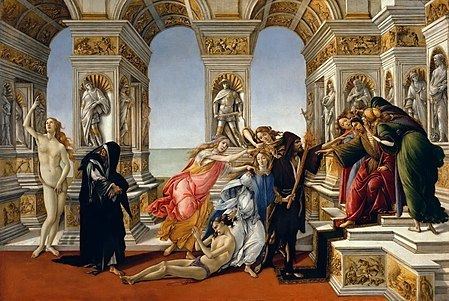 Calumny of Apelles (Botticelli) httpsuploadwikimediaorgwikipediacommonsthu