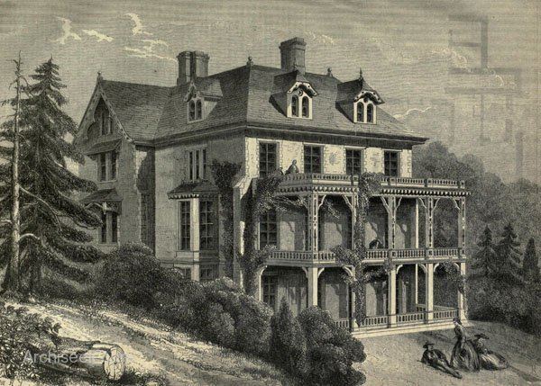Calvert Vaux 1861 Villa Newburgh New York Architecture of New York