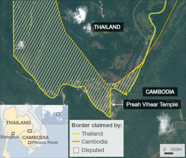 Cambodian–Thai border dispute ichefbbcicouknews624mediaimages70960000gi