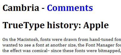 Cambria (typeface) A Comprehensive Guide to Windows Vista Fonts for Designers