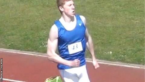 Cameron Chalmers Cameron Chalmers breaks Guernsey U17 400m record BBC Sport