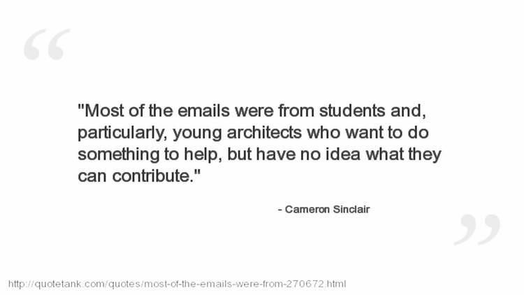 Cameron Sinclair Cameron Sinclair Quotes YouTube