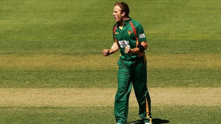 Cameron Stevenson Tasmania39s debutant Cameron Stevenson bowls South Australia out of