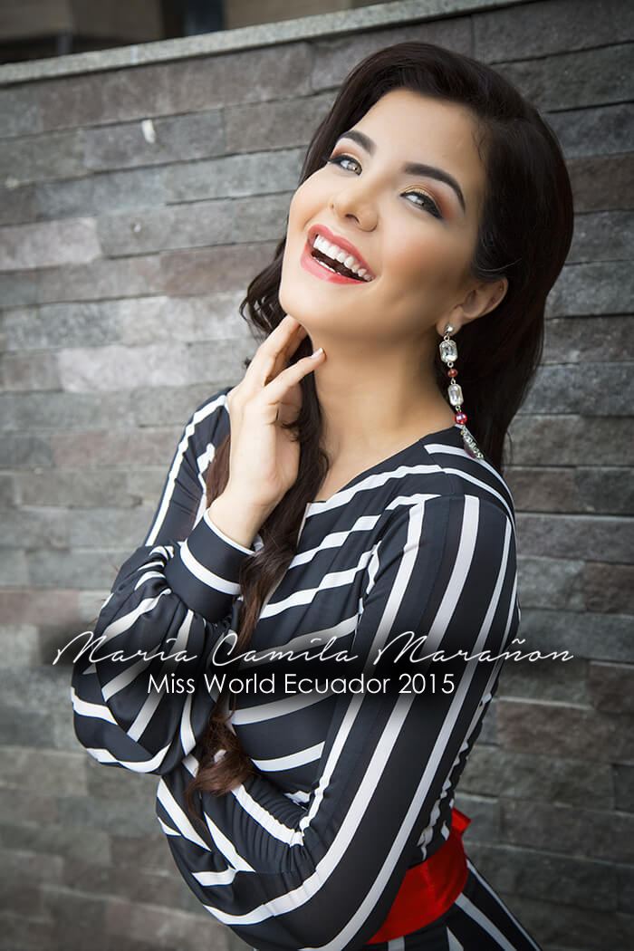 Camila Marañón Mara Camila Maran Solrzano wins Miss World Ecuador 2015