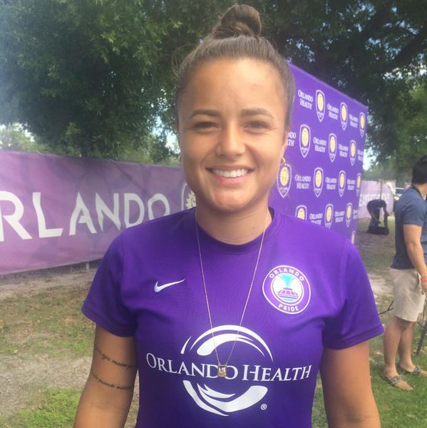 Camila Martins Pereira Camila carries fathers faith to Orlando Pride Orlando Sentinel