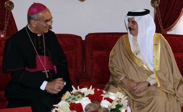 Camillo Ballin Bahrain News Agency HM King Hamad Receives Bishop