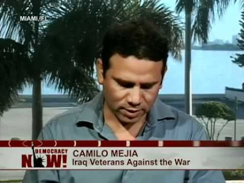 Camilo Mejía Camilo Meja US Withdrawal Plan Marks quotPrivatization of Military