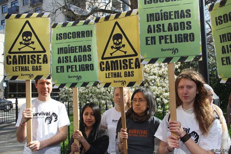 Camisea Gas Project Worldwide protests demand protection for Peru39s uncontacted tribes