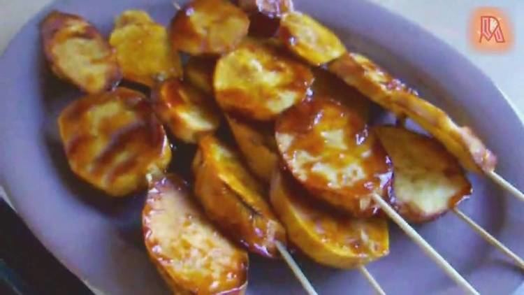 Camote cue KAMOTE CUE Deep Fried Caramelized Sweet Potatoe YouTube