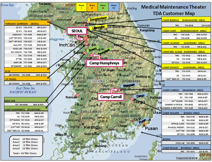 Camp Carroll South Korea Map