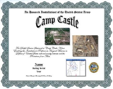 Camp Castle Camp Castle Korea Base Service Display Recognition