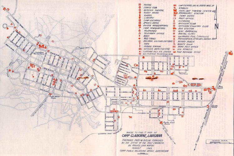 Camp Claiborne Louisiana Maps