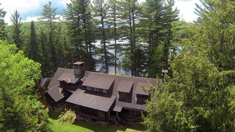 Camp Uncas JP Morgan Adirondack Great Camp Uncas Raquette Lake NY listing by