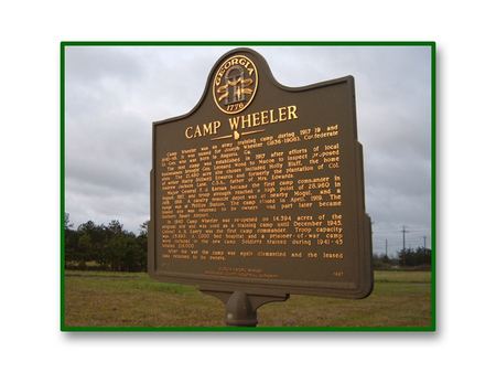 Camp Wheeler Camp Wheeler Georgia Historical Society