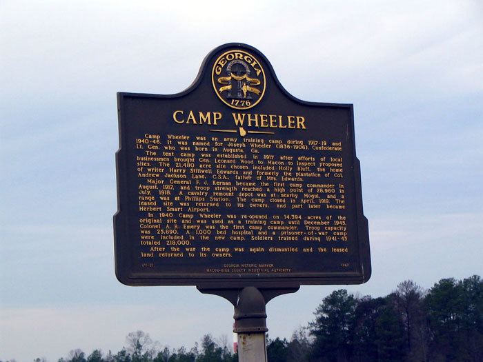 Camp Wheeler Historical Markers by County GeorgiaInfo
