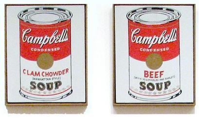 Campbell's Soup Cans FileBlack font crop from Campbells Soup Cans MOMAjpg Wikipedia