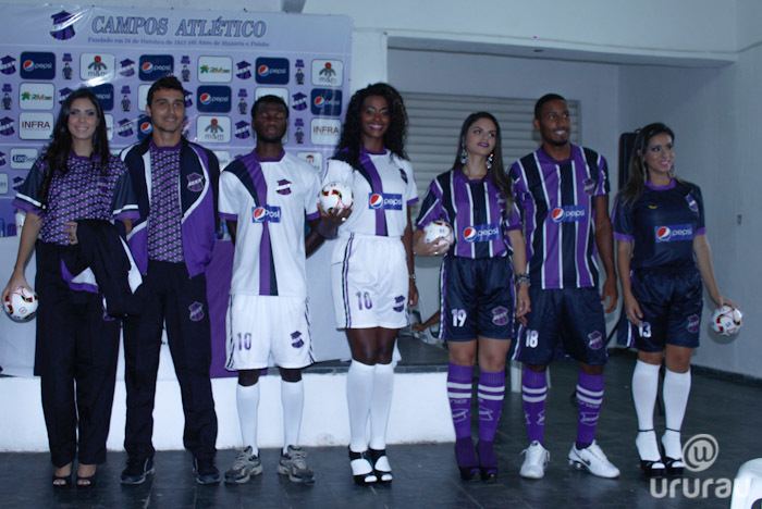 Campos Atlético Associação Campos Atltico apresenta uniformes patrocinador e diretoria