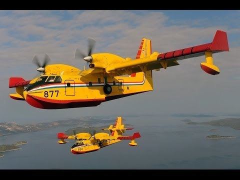 Canadair CL-415 The flight of Canadair CL 415 YouTube