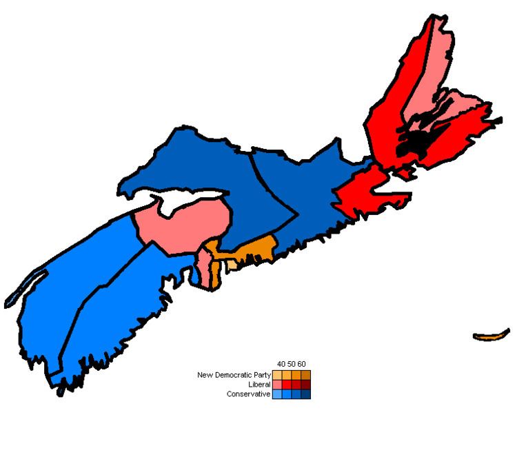 Canadian federal election results in Nova Scotia