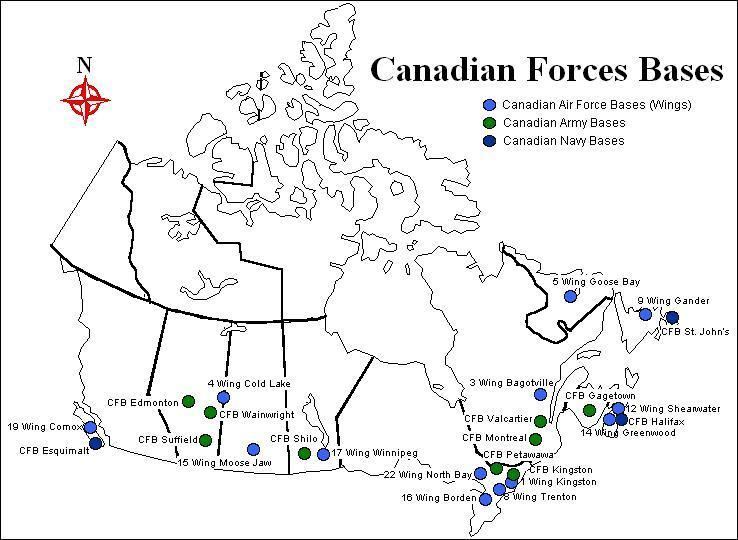 Canadian Forces base CanadaInfo Images amp Downloads Fact Sheets to Download Maps